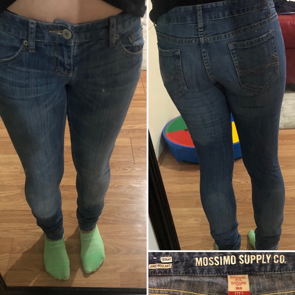Old Skool Chic Skinny Jeans—BLUE JEAN